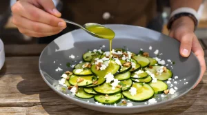 Vergeet rundvlees: deze vegetarische carpaccio van courgette steelt nu echt de show op tafel
